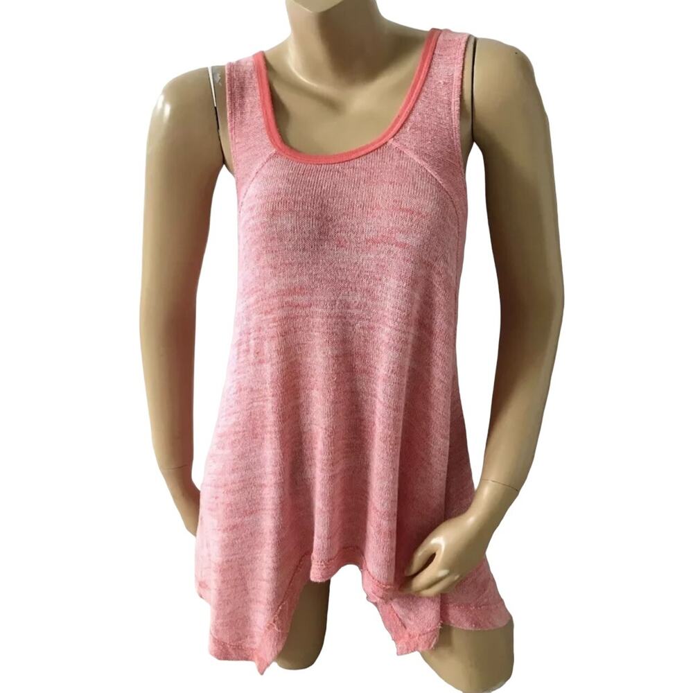 JUST BE Womens Size Large Sleeveless Asymmetric Sweater Knit Tank Top Shirt